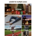thumbnail image 6 of Mens Plaid Pants Flannel Keep warm Double-faced pile Trousers Double-pocket storage Pajama Pants, 6 of 8
