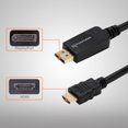 thumbnail image 4 of PrimeCables 3FT DisplayPort to HDMI Adapter Cable M/M 3ft, Black, 4 of 8