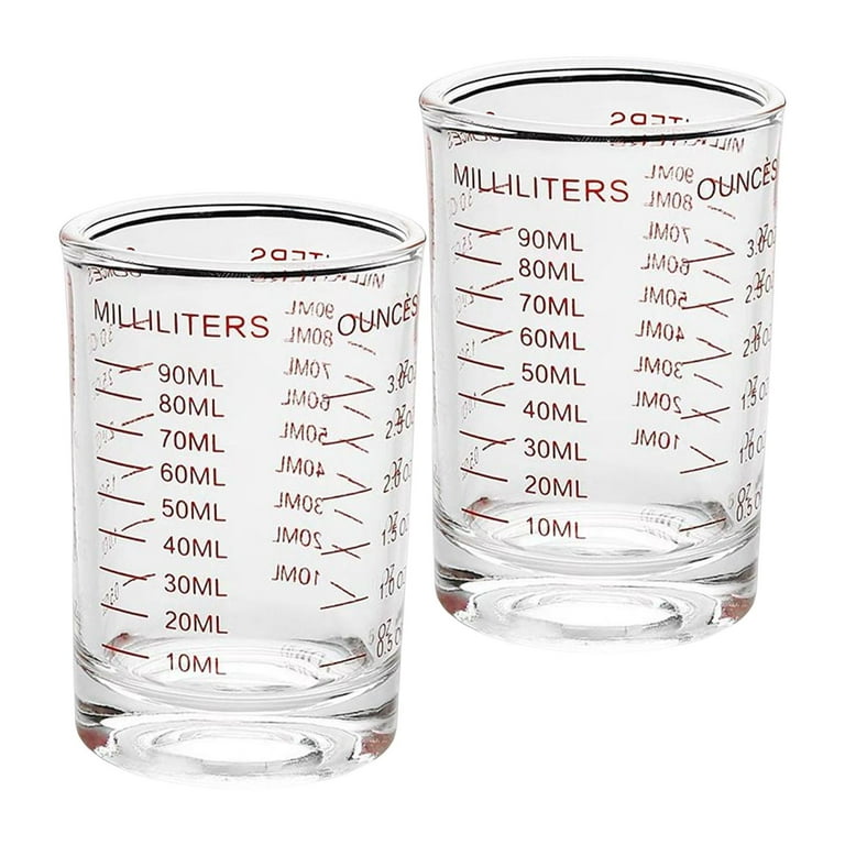 Glass Measuring Cup With Scale Shot Glass Liquid Glass Ounce - Temu