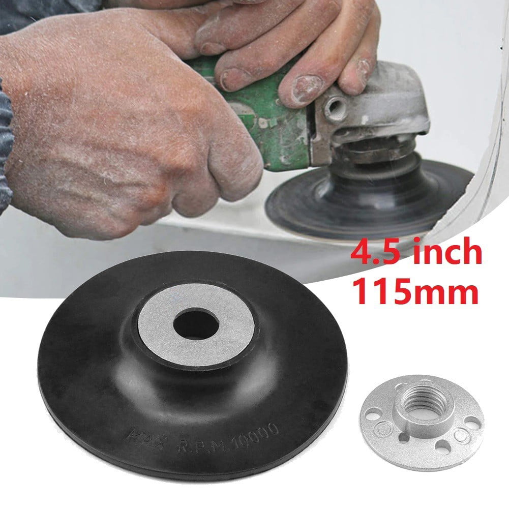 4.5 Inch Resin Fiber Disc Backing Pad M14 Thread With Lock Nut For Angle Grinder 