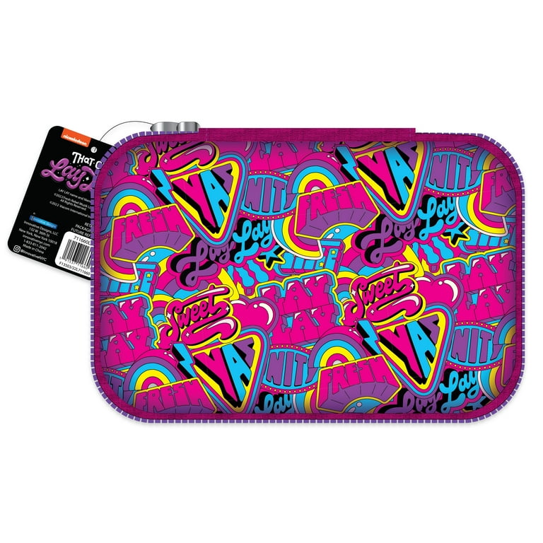 Nickelodeon Lay Lay Multicolor Zipper Pencil Case, 8.5-in W x 5-in