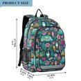 thumbnail image 2 of FORMRS Kids Backpack for School Unisex 17" Casual Bookbag Travel Daypack with Compartment Pockets, Green Vibrant Truck Pattern, 2 of 7