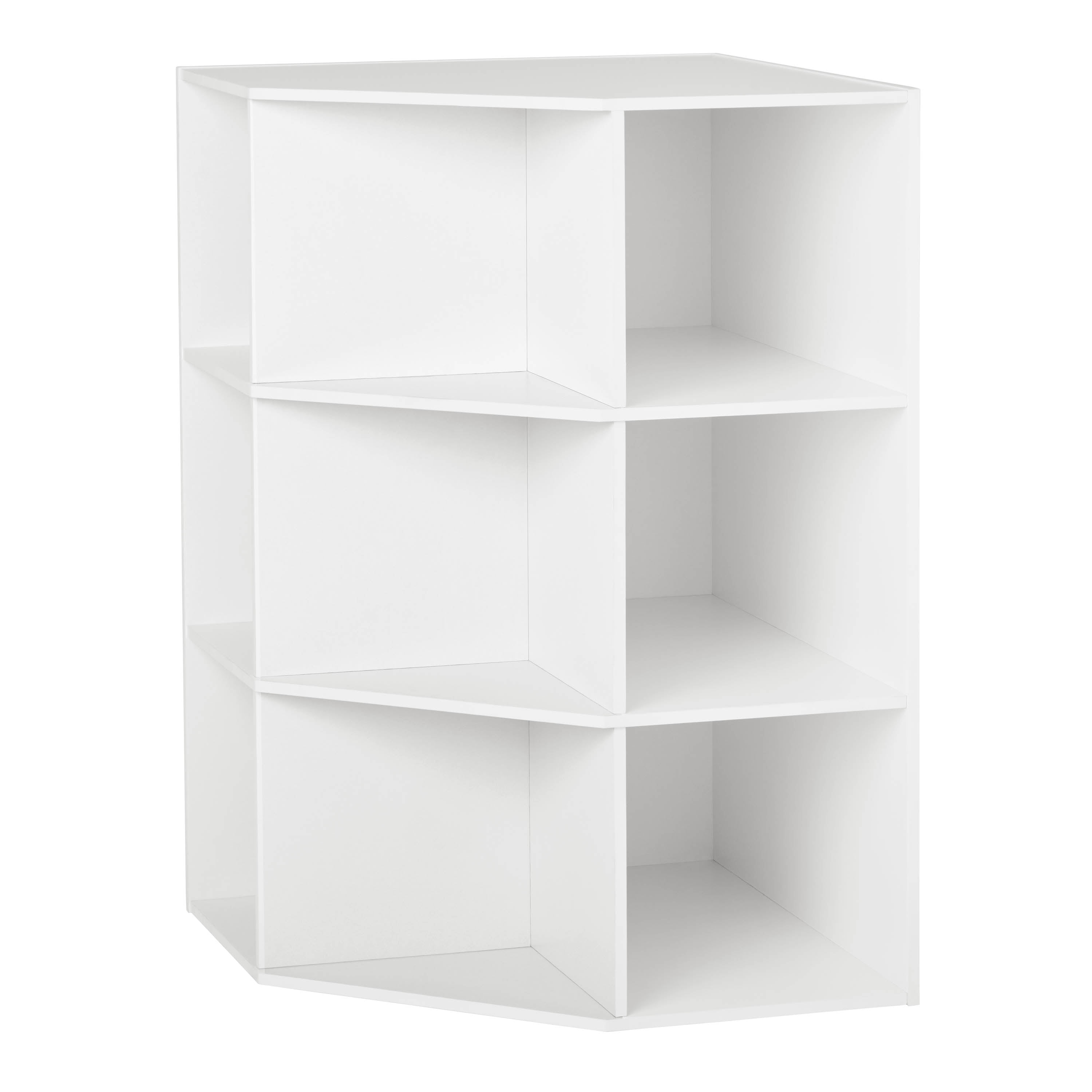 Mainstays Corner Cube Storage Organizer, White