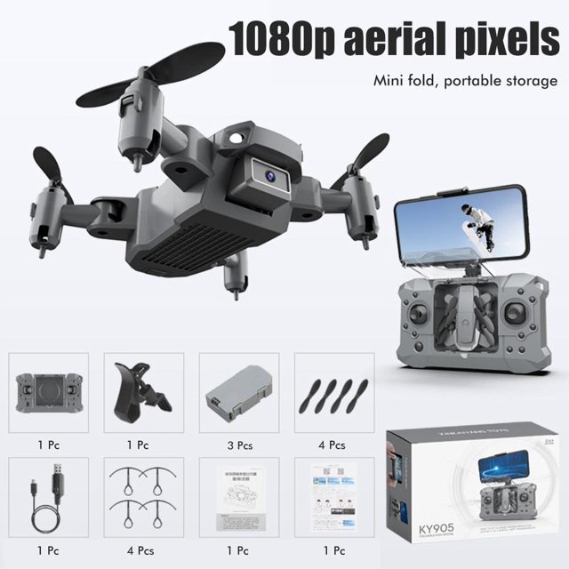 Mini Dron 4K Con Cámara Profesional Hd De 1080P, Cuadricóptero Plegable, Wifi, Wifi, Fpv, Retorno De Una Tecla, Helicóptero De Control Remoto, Juguetes Para Niños Advancent EL018165-07