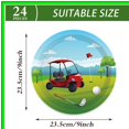 thumbnail image 3 of Golf Party Plates Set - 9" Round Disposable Paper Plates for Celebrations, Festivals, and Events - Perfect Tableware for Golf-Themed Gatherings (24 pcs), 3 of 5