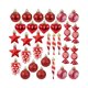 thumbnail image 1 of Juego de 31 adornos para árbol de Navidad, bastones y nueces. Rojo, 1 of 9