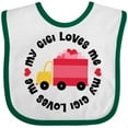thumbnail image 3 of Inktastic My Gigi Loves Me Boys or Girls Baby Bib, 3 of 4