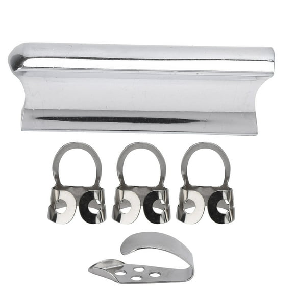 Guitar Slide Tone Bar, Stainless Steel Electric Guitar Slide Professional For Electric Guitar Accessories Silver