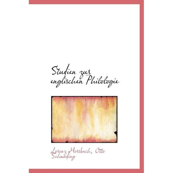 Studien Zur Englischen Philologie (Hardcover)