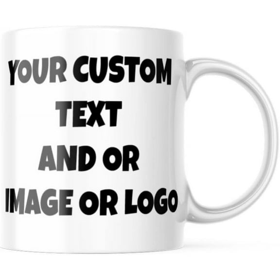 Custom Photo Coffee Mugs, 11 oz, Personalized Mugs w/Picture, Text, Name - Personalized Gifts for V Day, Boyfriend, Girlfriend, Office, Christmas Gifts, Custom Mugs with Pictures,