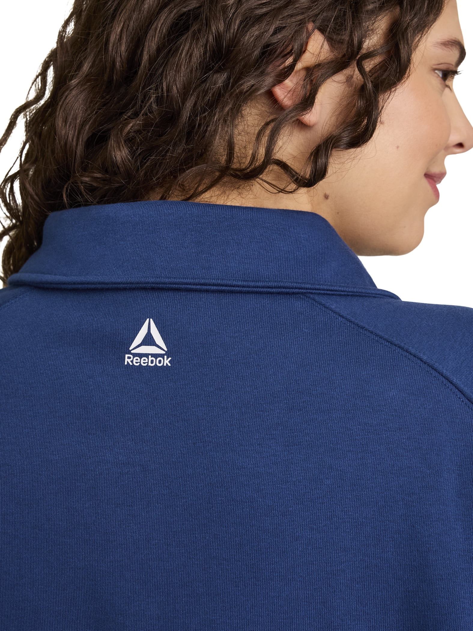 Reebok Women's and Women's Plus All Seasons Oversize Polo Sweatshirt, Sizes XS-4X
