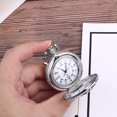 thumbnail image 4 of 1pc Vintage Pocket Watch Pocket Watch Pocket Watch Locomotive Shape Design for Friends (Silver), 4 of 6
