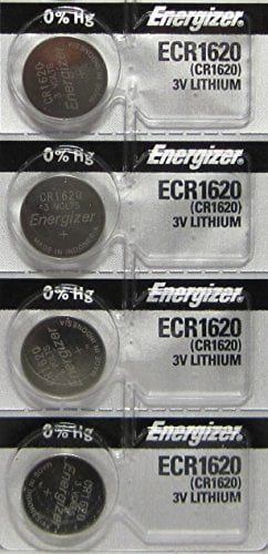 4 Energizer CR1620 Lithium 3V Coin Cell Batteries - Walmart.com