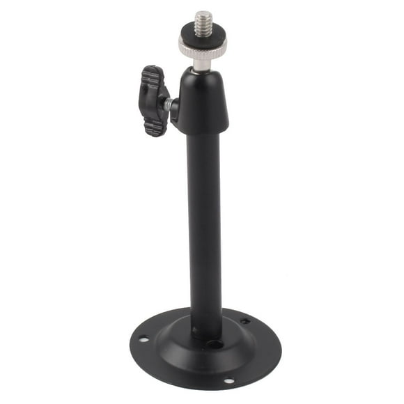 Unique Bargains Black Metal Security Housing Mount Bracket for CCTV Camera