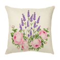 thumbnail image 3 of Funda de cojín Flores de Lavanda Morada 45 x 45 cm Poliéster Sailing Electrónica, 3 of 5