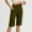 Army Green, variant on Qulqfy Comfort Summer Pants for Women Workout Green Casual High Waisted Sports Solid Capris Trousers for Women L