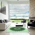 thumbnail image 7 of Ahgly Company Machine Washable Indoor Square Transitional Medium Forest Green Area Rugs, 5' Square, 7 of 7