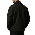 thumbnail image 6 of GrmtClth Vintage Mens Corduroy Urban Style Collared Jacket Long Sleeve Snap Front Relaxed Cut Autumn Daily Leisure Outerwear Black XL, 6 of 10