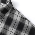 thumbnail image 5 of Yutgune Mens Plus Size Oversized Plaid Flannel Shirt Long Sleeve Loose Button Up Shirt, 5 of 9
