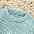 thumbnail image 5 of Mercatoo Baby Knit Sweaters Toddler Boy Girl Cute Bunny Embroidery Sweater Crewneck Long Sleeve Warm Pullover Sweatshirt Clothes, 5 of 5