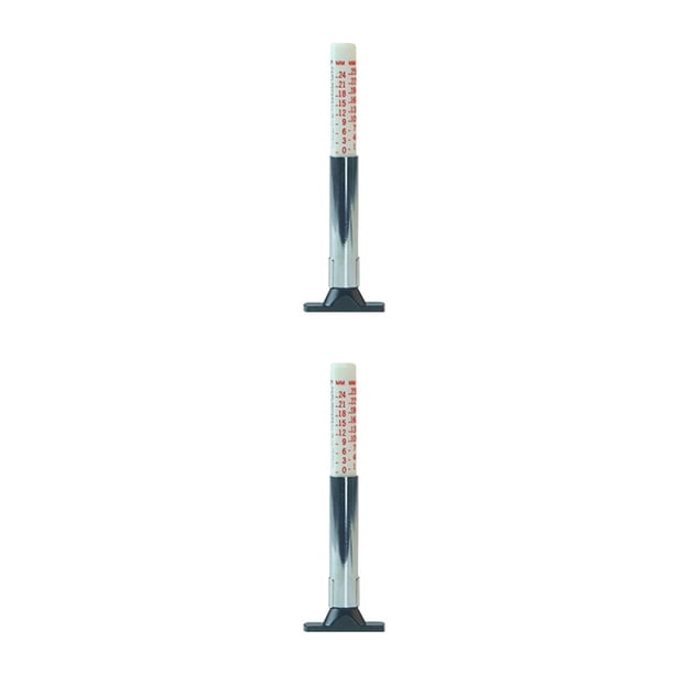 Sidaley Medidor de profundidad de la banda de rodadura del neumático del coche, probador codificado de acero inoxidable, herramienta de Type2 NO2