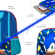 thumbnail image 5 of Mochila Escolar de Primaria Ginga Sonic 14 Pulgadas Diseño 3d Estilo Y Velocidad, 5 of 7