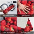 thumbnail image 4 of Fotbe Extra Durable Door Mat - Dirt Trapping Outdoor Welcome Mats - Non-Slip Outdoor Door Mats - Low Profile Front Door Mat - Indoor (16" x 24", Strawberry Red ), 4 of 9