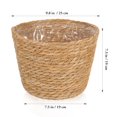 thumbnail image 2 of HLONK Seagrass Planter Basket Wicker Flower Pot with Liner - 25cm, 2 of 10