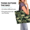 thumbnail image 3 of Bingfone Canvas Tote Bag for Women with Inner Pocket Aesthetic Cute Shopping Tote Bags Reusable Grocery Bags-Camouflage Shark, 3 of 9