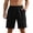 AB102 Black, variant on Mens Beach Shorts Solid Color Elastic Waist Straight Leg Shorty Casual Comfort Male Summer Holiday Pool Hawaii Board Shorts Blue Size Xxxl