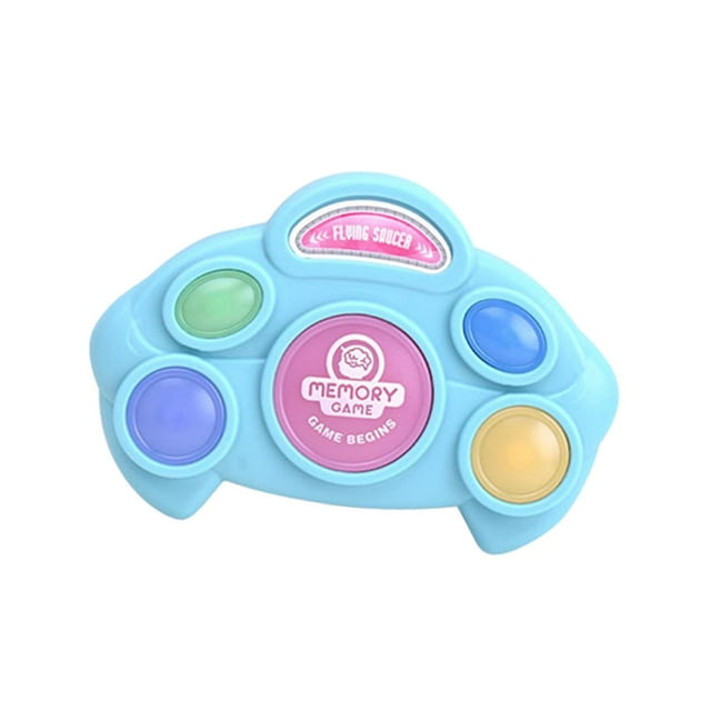 Juegos de memoria electrónicos, entrenamiento de memoria cerebral, juguete de memorización, educativo para interiores. un tipo azul