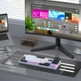 thumbnail image 4 of MageGee LIGHT87 Wired Creamy Keyboard, 80% Gasket Hot Swappable RGB Backlit Gaming Mechanical Keyboards with 6-Layer Sound Dampening,PBT Keycaps NKRO for Win/Mac, Purple, 4 of 6
