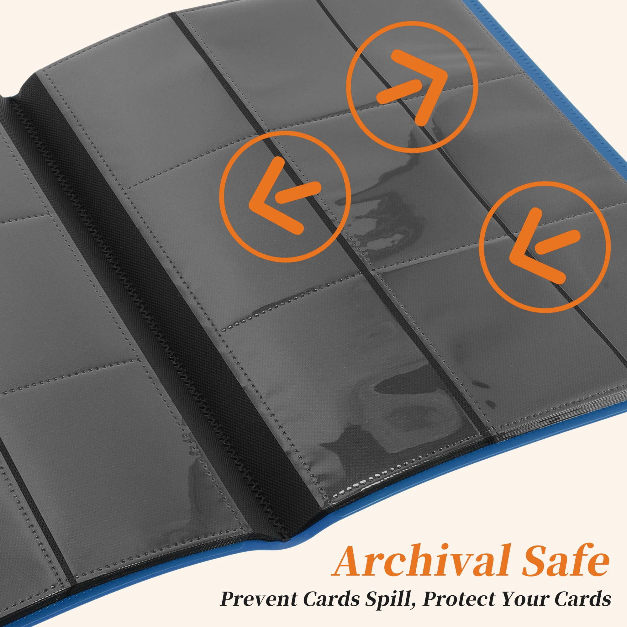 Unique Bargains Card Binder with 9 Pockets and 20 Pages ["Light Blue"]