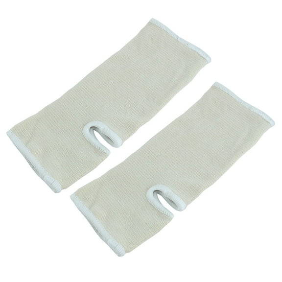 Unique Bargains 2pcs Elastic Sports Compression Gear Ankle Support Braces for Running Yoga