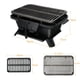 thumbnail image 3 of Parrilla de Barbacoa Portátil en Fundición para Picnic Exterior Camping Negro 40 x 27 x 18 cm, 3 of 10