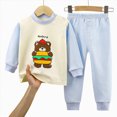 thumbnail image 4 of Gibobby Toddler Boys Pajamas Boys Pajama Sets Cute Pajamas Long Sleeve Comfy Soft 0-12 Months 2t 3t 4t 5t Casual Boys Sleepwear Sets Toddler Boys Clothes,Light Blue,Size 4-5 Years, 4 of 4