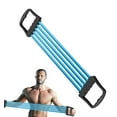 thumbnail image 4 of Hearth & Gear Fitness Elastic Rope | Arm Exerciser Stretch Bands 5 Spring Adjustable Chest Expander Arm Workout Device Elastic Ropes Ergonomic Exercise For Women Men 1pc Buckle Booster Yoga Mat Band, 4 of 4