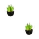 thumbnail image 2 of Plantas artificiales Wosthever en macetas de cerámica suculentas verdes tipo 1 2Conjunto, 2 of 6