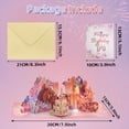 thumbnail image 2 of Lockways Birthday Card for Women, 3D Pop Up Birthday Cards with Blowable Lights & Music, Happy Birthday Greeting Card with Note Card and Envelope for Mom, Friends, 2 of 7