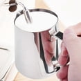 thumbnail image 4 of Milk Frothing Pitcher 350Ml (12Oz)Steaming Pitchers Stainless Steel Milk Coffee Cappuccino Latte Art, 4 of 5