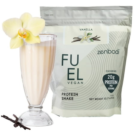 Zenbodi Fuel Vegan Protein Powder Vanilla - 20g of Protein Each Serving, Delicious Plant-Based Blend for Muscle Growth, Crafted from Pea, with Vegan D3, No Artificial Flavors, Gluten-Free