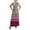 Brown, variant on Womens Boho Maxi Striped Chevron Print Scoop Neck Tank Dress