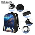 thumbnail image 5 of Fotbe Moonlit Blue Wolf Travel Laptop Backpack, Business Slim Sturdy Laptops Backpack, Water Resistant College School Computer Bag Gift for Men & Women Fits 15.6 Inch Notebook, 5 of 8