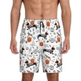 thumbnail image 3 of Lsque Halloween Dachshund Mens Sleep Pajama Shorts,Short Pajama Pants, Cotton Ultra-Soft Knit-Large, 3 of 9