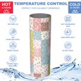 thumbnail image 5 of Pioneer Flower Floral Print Pattern 20oz Skinny Tumbler with Straw & Lid, Double Wall Vacuum Insulated Cup, Leak-Proof, Cup Holder Friendly, Hot 6H Cold 12H, 5 of 6
