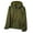 Army Green, variant on Mens Lightweight Outdoor Hooded Zipper Cardigan Hiking Waterproof Raincoat Jacket Travel Hiking Cycling Male Top