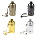 thumbnail image 4 of Transemion Light Socket Bulb Base Lantern Holder Vintage Improvement Smooth Surface Decorative Multicolored Lighting Fixture Type 3 1Set, 4 of 6