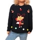 thumbnail image 1 of Suéteres Navideños Feos para Mujer, Suéteres Gráficos de Larga, Suéteres Casuales de Punto para Otoño e Invierno para Mujer Negro S, 1 of 9