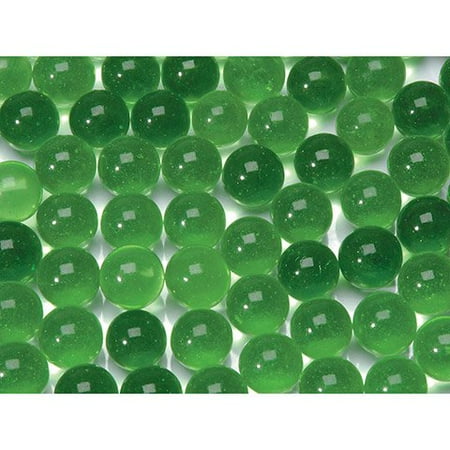 - Glass Marbles In Mesh Bag - Green - 12 Oz