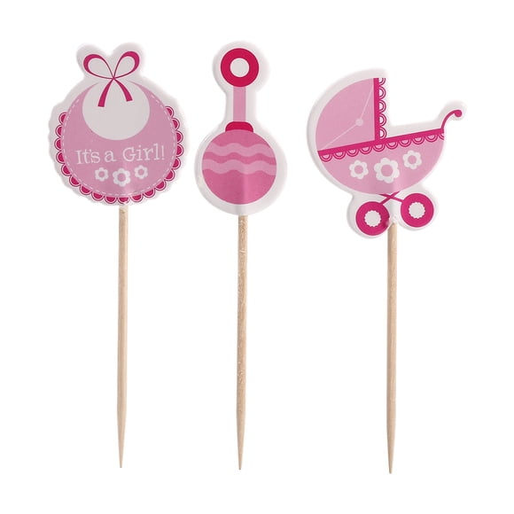 Cupcake Decor,18Pcs Girl Type Kids Birthday Cupcake Toppers Cupcake Topper Smart Functionality